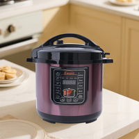 2025 Panci Masak Tekanan Listrik Portabel Baru dari Baja Tahan Karat 10L 220V Kontrol Digital 13-in-1 Multi-Cooker