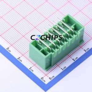 KF2EDGKRM-3.81-2*6P Plug-in Terminal Block Bent Lead Through Hole,P=3.81mm Board-to-Board / Socket - Closed Screw Fixing 2x6P - Product Image 2
