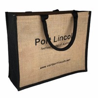 Sac cadeau en toile de jute personnalisé, sac fourre-tout en jute