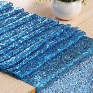 Chemin De Bảng Mariage Dor Đám Cưới Đảng Sequin Long Lanh Bảng Á Hậu Hoàng Gia Màu Xanh Và Màu Cam Bảng Á Hậu Cho Các Sự Kiện Đám Cưới - Product Image 4