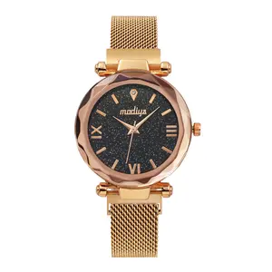 HY Fashion Milan jam tangan wanita quartz gelang bintang magnet grosir