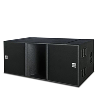 Système de sonorisation PA passif professionnel 1200W avec deux enceintes line array de 12 pouces et deux caissons de basses de 18 pouces pour églises, concerts et scènes en direct