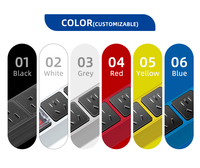 Bloc multiprise universel Dinggu 6 voies Italie 16A 250V AC, montage sur rail DIN, en alliage d'aluminium, garantie 3 ans