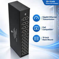 Protecteur de ligne de signal de données ODM personnalisé 10/100/1000 Mbps, fabricant depuis 14 ans, protection contre les surtensions et la foudre PoE 24 ports 5 kA en aluminium