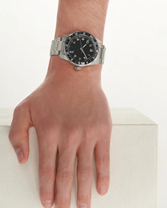 Automatic Mechanical GMT Watch for Men with Luminous Hands <b>Calendar</b> and Stainless Steel Bracelet for Daily Longinesing - Product Image 4