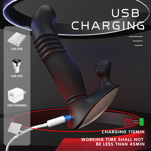 5 in 1 Alat Pijat Prostat Pria Terbaru dengan Pemanas, Stimulasi Getaran 9 Frekuensi, Kenikmatan, Kontrol Jarak Jauh - Product Image 4