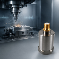 Capteur d'accélération IEPE 50mV/g ±100g 0,5-15000Hz à faible bruit en acier inoxydable, capteur de vibration ICP pour système de surveillance industrielle