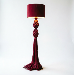Lampe de sol bohème en macramé avec support en fer, abat-jour en corde de coton tissé à la main, couleur et taille personnalisées, lumière décorative sur pied pour le salon - Product Image 5