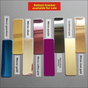 OEM RVS metalen naambadge blanks UV-printen bedrukken mode bulk met geborstelde afwerking - Product Image 3