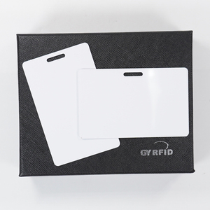 Carte RFID PVC vierge personnalisée avec logo imprimé 13,56 MHz/125 kHz, carte <span class=keywords><strong>de</strong></span> visite NFC PVC avec trou pour cordon - Product Image 4