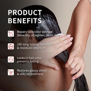 <span class=keywords><strong>Masque</strong></span> Capillaire Professionnel Réparateur Pastèque Framboise Acide Hyaluronique Hydratant Réparateur Verrouillage de l'Humidité Revitalisant - Product Image 4