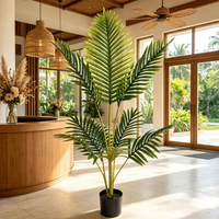 Umweltfreundliche Hochzeitsdekoration Künstliche Hawaii-Palme Plastik-Kunstpflanze für Innen- und Außenbereich Heim-Party-Dekoration Geschenke