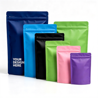 Sachet refermable personnalisé de 3 oz (3,5 g) en Mylar recyclable avec fenêtre transparente pour emballage de café et bonbons – Vente en gros