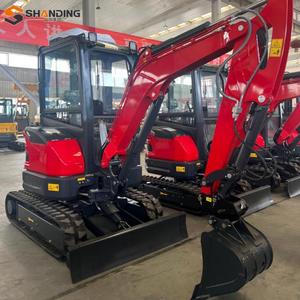 จัดส่งฟรี SHANDING รถขุดขนาดเล็ก 3 ตัน มาตรฐาน EPA EURO 5 เครื่องยนต์ Kubota รถขุดตีนตะขาบสำหรับงานเกษตร รถขุดขนาดเล็กจีน 2.5 ตัน - Product Image 3