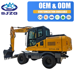 Excavadora con Ruedas de 15 Toneladas para Entretenimiento y Comunicación, Equipo Opcional, Excavadora de Ruedas, Uso Industrial - Product Image 3