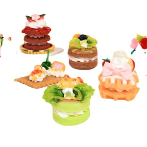 Hy Wangdun Simulatie Cupcake Wafel Macaron Dessert Voedsel Model Bruiloft Tafeldecoratie Foto Aturesminiaturen