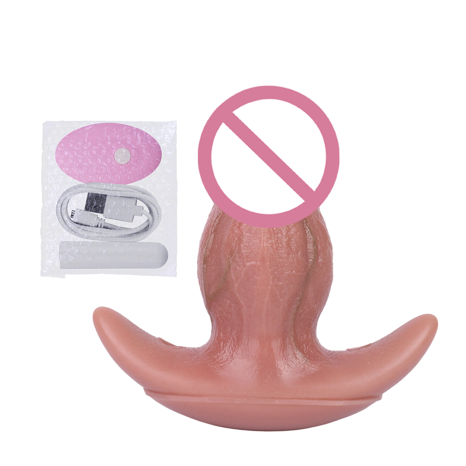 Plug anal de peau + vibromasseur