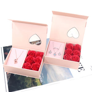 Emballage de bijoux rose personnalisé Boîtes cadeaux pour bijoux à vendre Emballage de bijoux en papier Style livre Boîte à bijoux - Product Image 3