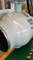 Válvula de Bola de Tubería de Acero al Carbono Soldada Completamente con Engranaje de Gusano para la Industria Química, Petrolera y de Gas Natural, Manual, OEM, API 6D, DN600