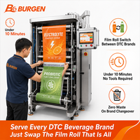 BURGEN Machine d'emballage en stick anti-fuite à changement rapide, haute précision, chauffage constant, 4 à 12 voies, pour boissons fonctionnelles DTC