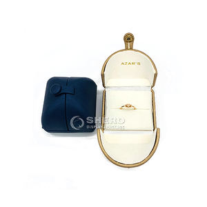 Caja de Joyería de Cuero PU de Alta Gama Shero Luxury Premium, Color y Tamaño Personalizados, Doble Apertura para Anillos, Colgantes, Collares y Pendientes - Product Image 4