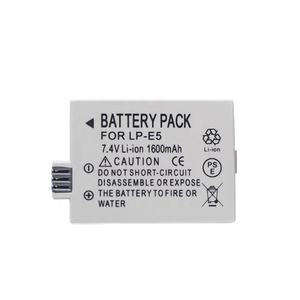 Batterie pour <span class=keywords><strong>CANON</strong></span> LP-E5 LPE5 Eos 450D 500D <span class=keywords><strong>1000D</strong></span> 2000D KISS X2 X3 Rebel T1i Xs 7.4V 1600mAh - Product Image 1