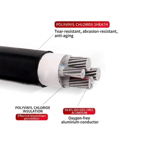 Câble d'alimentation en aluminium YJLV à <span class=keywords><strong>prix</strong></span> de gros, câble électrique en aluminium monobrin ou multibrin pour installation en tunnel, conduit ou en hauteur - Product Image 3