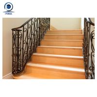 Conception personnalisée avec balustrade en fer forgé, garde-corps d'escalier, garde-corps de balcon pour escalier extérieur et intérieur