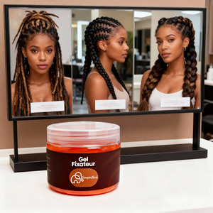 Gel Coiffant Professionnel Anti-Frisottis aux Herbes OEM 12.35oz Qualité Salon Fixation Forte Brillance Protection Cheveux Noirs Styles Bouclés/Secs - Product Image 6