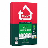 Adhésif de fixation pour carreaux structurels, agent de collage pour carreaux de céramique et de porcelaine, usage construction, marque Tammy, 20 kg/sac