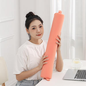 Almohada de cuello en forma de U de espuma viscoelástica refrescante, de color sólido, para viajes, oficina y uso general. - Product Image 2