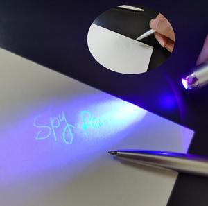Bolígrafo <span class=keywords><strong>invisible</strong></span> UV, juego de espía, bolígrafo, marcador secreto, juguetes de papelería con luz UV - Product Image 2