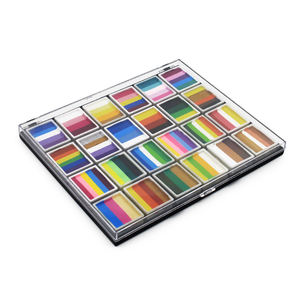 24 colores OEM pintura corporal proveedores Pastel UV neón cuerpo débil paletas que brillan en la oscuridad pintura lavable pintura facial - Product Image 1