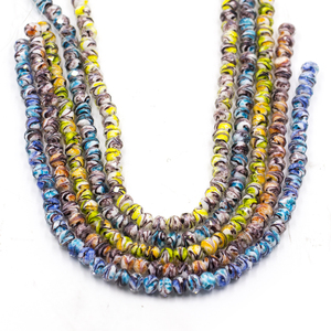 Gros Stock 8*6mm <span class=keywords><strong>Couleurs</strong></span> Mélangées Cristal <span class=keywords><strong>et</strong></span> Lampwork Perles Rondes En Vrac pour DIY Fabrication de Bijoux Bracelets - Product Image 6