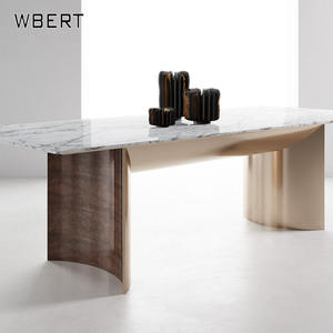 WBERT Mesa Muebles Italiano Lujo Mármol Mesa Villa Muebles Importados Privado Personalizado - Product Image 4