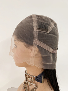 DX241 Stock <span class=keywords><strong>mannequin</strong></span> tête prothèse cuticule alignée non traitée vietnames cheveux court coupe de lutin bouclés pleine dentelle perruques henan cheveux - Product Image 6