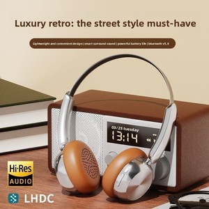 <span class=keywords><strong>Casque</strong></span> audio <span class=keywords><strong>sans</strong></span> <span class=keywords><strong>fil</strong></span> rétro américain en métal, petit format, universel pour tablettes, nouveau modèle - Product Image 4