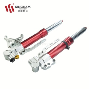 โช้คอัพหน้าอะลูมิเนียม CNC ปรับระดับได้ KINGHAM สำหรับรถมอเตอร์ไซค์ YAMAHA NMax <span class=keywords><strong>XMax</strong></span> HONDA Vario BWM - Product Image 1