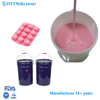 Caoutchouc de silicone de qualité alimentaire pour moules de bonbons, caoutchouc de silicone RTV-2