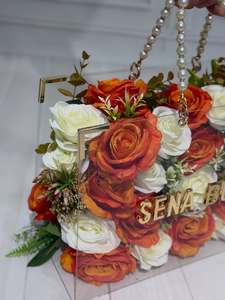 Sac <span class=keywords><strong>cadeau</strong></span> en acrylique <span class=keywords><strong>transparent</strong></span>, sacs coquillages, sacs fourre-tout pour fleurs, sacs en papier <span class=keywords><strong>transparent</strong></span> - Product Image 6