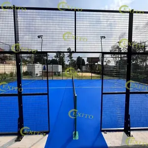 EXITO New Arrival High Quality Outdoor Sports Padel Tennis Court Panoramic Hottest Design Panoramic Padel Tennis Court