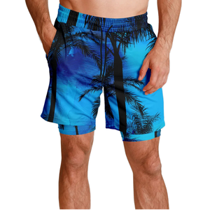 Shorts en maille sérigraphiés personnalisés légers pour hommes / 2 poches latérales, prix bas, respirants, écologiques, séchage rapide - Product Image 1