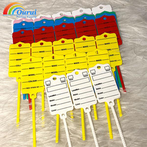 최고 판매 맞춤형 일회용 PVC 자동차 키 라벨 길이 조절 가능 방수 및 작성 가능한 키 태그 - Product Image 2