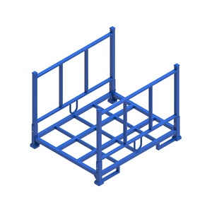 Aangepaste opvouwbare metalen stof roll pallet opbergrek voor textiel