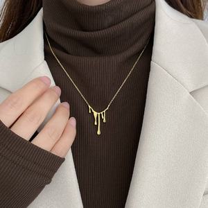 Collar con Colgante de Acero Inoxidable con Baño de Oro PVD, Antideslustre, Fabricado en China, Joyería de Moda - Product Image 2