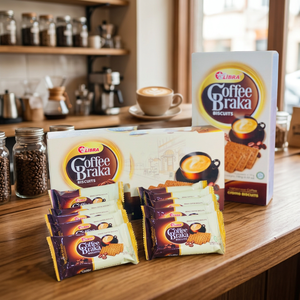 Biscuits Cifena Coffee Braka 150g, craquelins croustillants, saveur café Robusta, en-cas cuits, service ODM OEM - Product Image 6