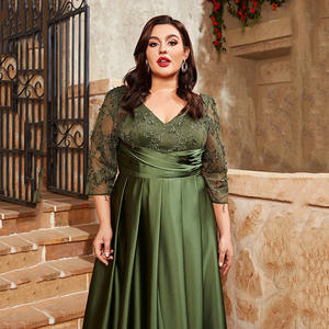 Luxe Groene Mouwloze Lovertjes Formele Avondjurk Vrouwen Elegant Elastisch Vloerlang <span class=keywords><strong>Prom</strong></span> Party Naturel - Product Image 2