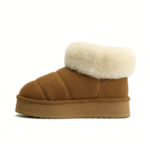 <span class=keywords><strong>Bottes</strong></span> de neige pour femmes et filles en cuir véritable unisexe, en véritable laine de mouton, chaussures d'<span class=keywords><strong>hiver</strong></span> chaudes pour femmes, <span class=keywords><strong>bottes</strong></span> de neige personnalisées - Product Image 2
