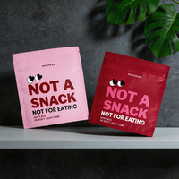 Pochette plate personnalisée à 3 côtés avec fermeture éclair, petit sachet refermable à trois côtés pour l'emballage de produits et de marchandises, sacs en Mylar