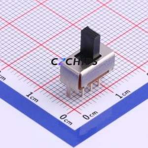 SS22E01L6 Slide Switch Through hole Component (THT) Switch Double Pole Double Throw Rectangle Pin Header PC Pin 11mm - Product Image 1